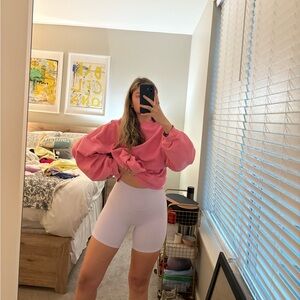 Lululemon align lavender biker shorts double lined